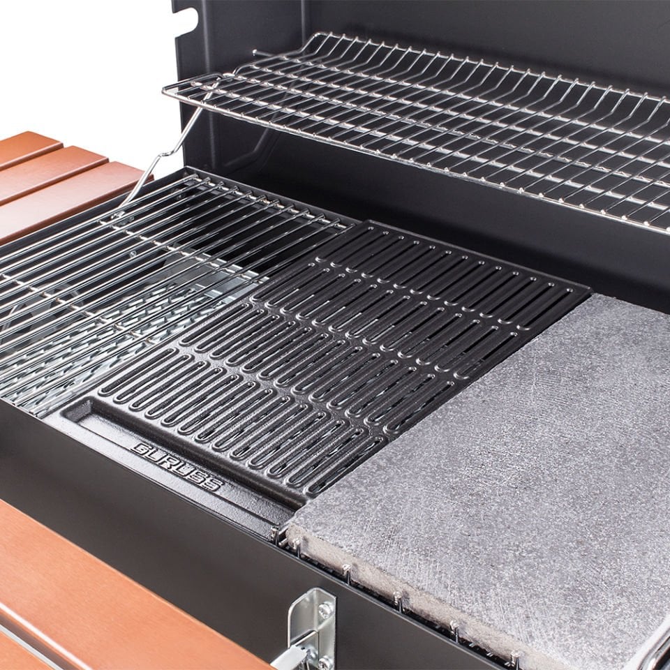 Guruss CG-075 Kömürlü Barbekü Mangal Tam Set Siyah