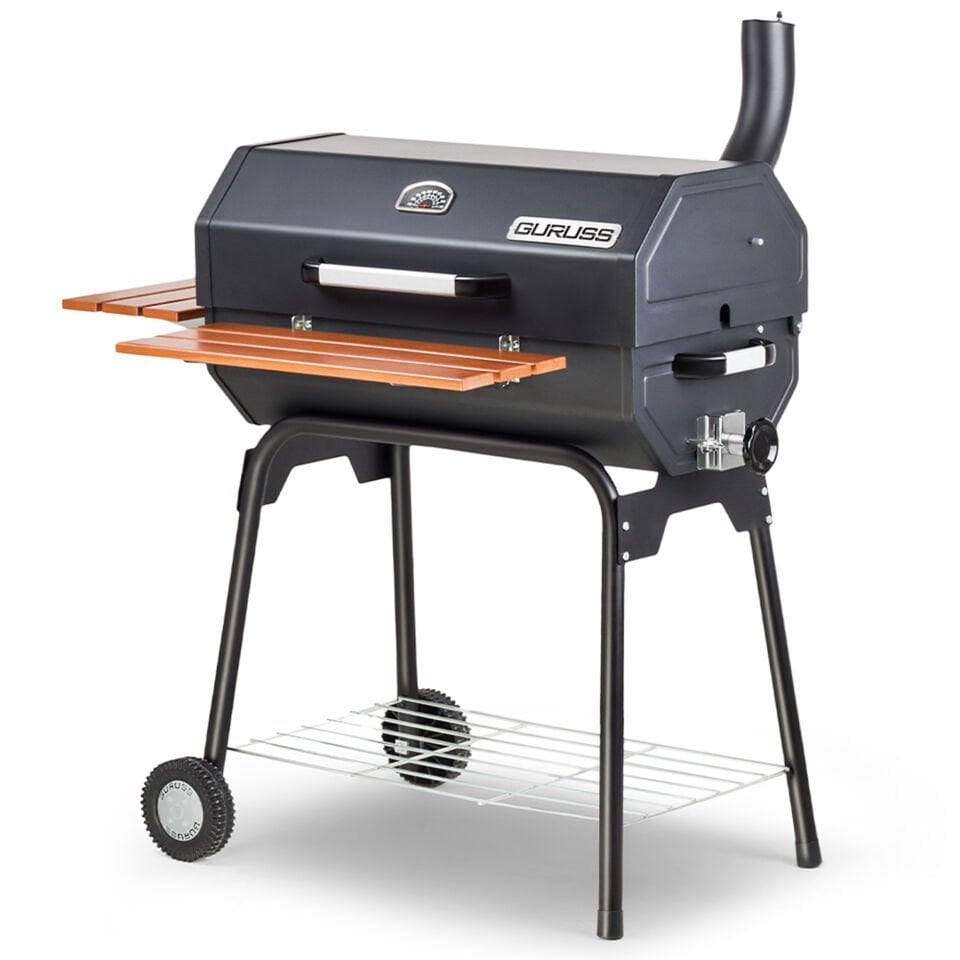 Guruss CG-075 Kömürlü Barbekü Mangal Tam Set Siyah