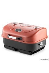 Guruss Go & Grill Barbekü Mangal Tam Set Oksit Kırmızı