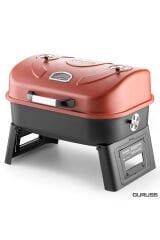 Guruss Go & Grill Barbekü Mangal Tam Set Oksit Kırmızı