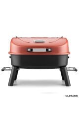 Guruss Go & Grill Barbekü Mangal Tam Set Oksit Kırmızı