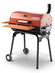 Guruss CG-075 Kömürlü Barbekü Mangal Oksit Kırmızı + Önlük + Kılıf