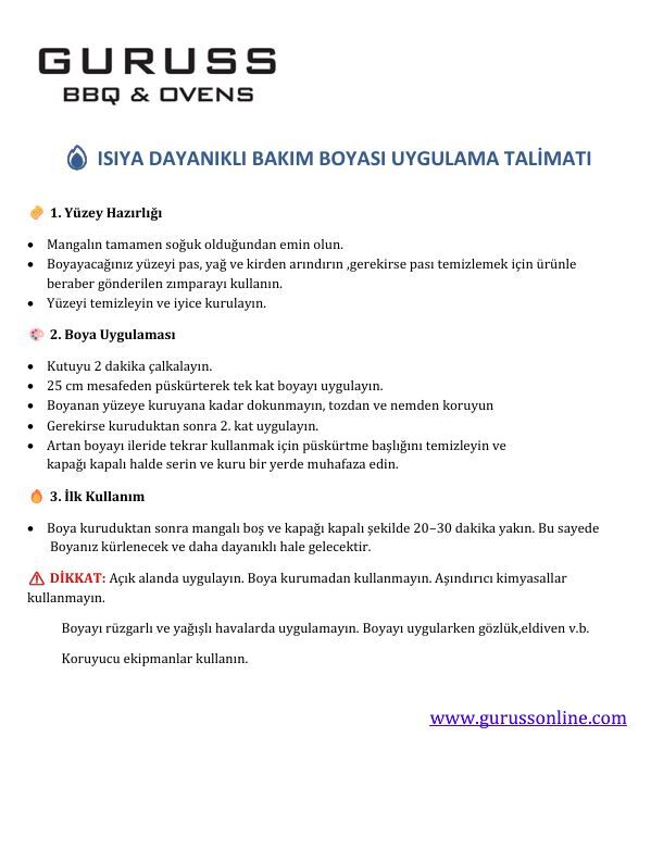 Guruss Mangal Bakım Boyası Gece Mavisi