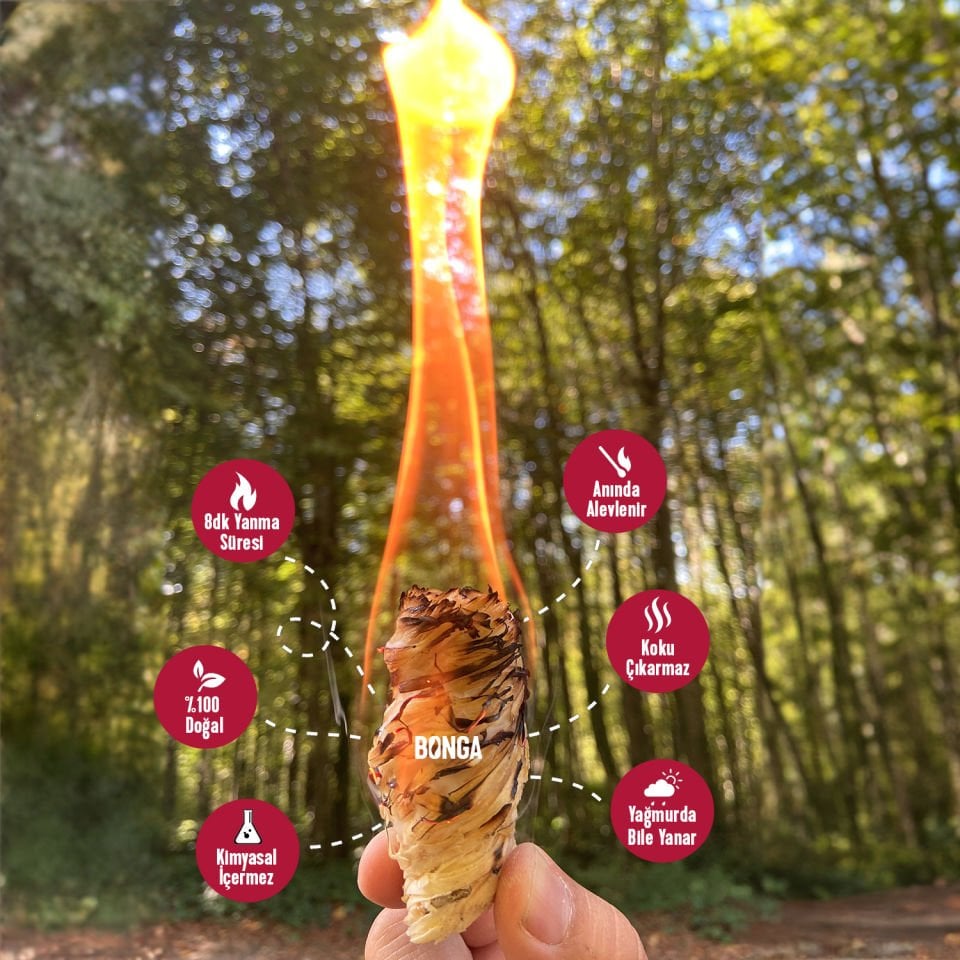 BONGA Odun Yünü Ateş Tutuşturucu 700 gr