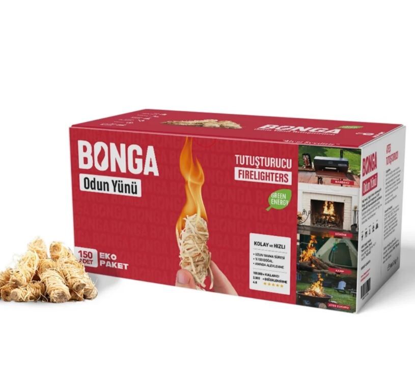 BONGA Odun Yünü Ateş Tutuşturucu 2000 gr