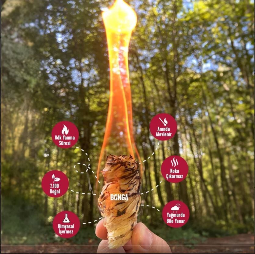BONGA Odun Yünü Ateş Tutuşturucu 2000 gr