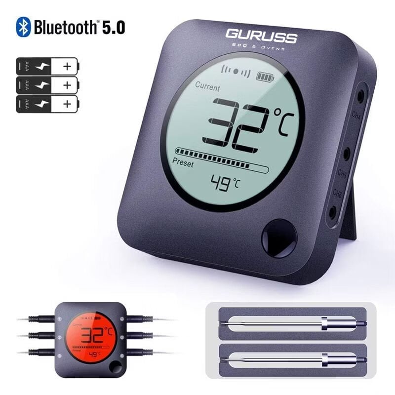 Guruss Bluetooth 5.0 Dijital Et Termometresi