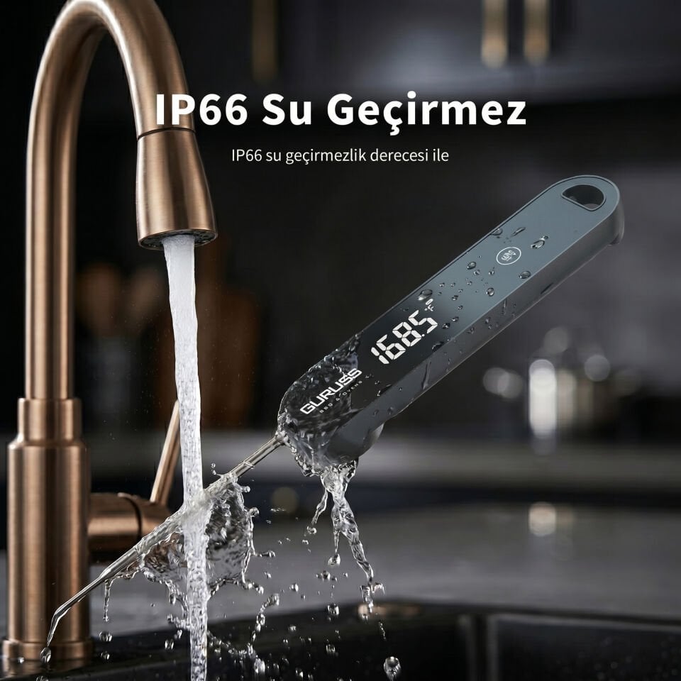 Guruss Hızlı Dijital Et & Gıda Termometresi